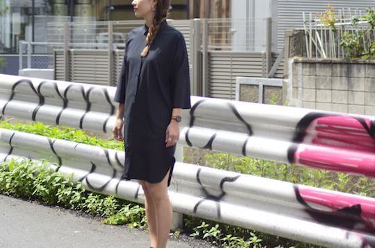 フーディニ Route Shirt Dress  XS