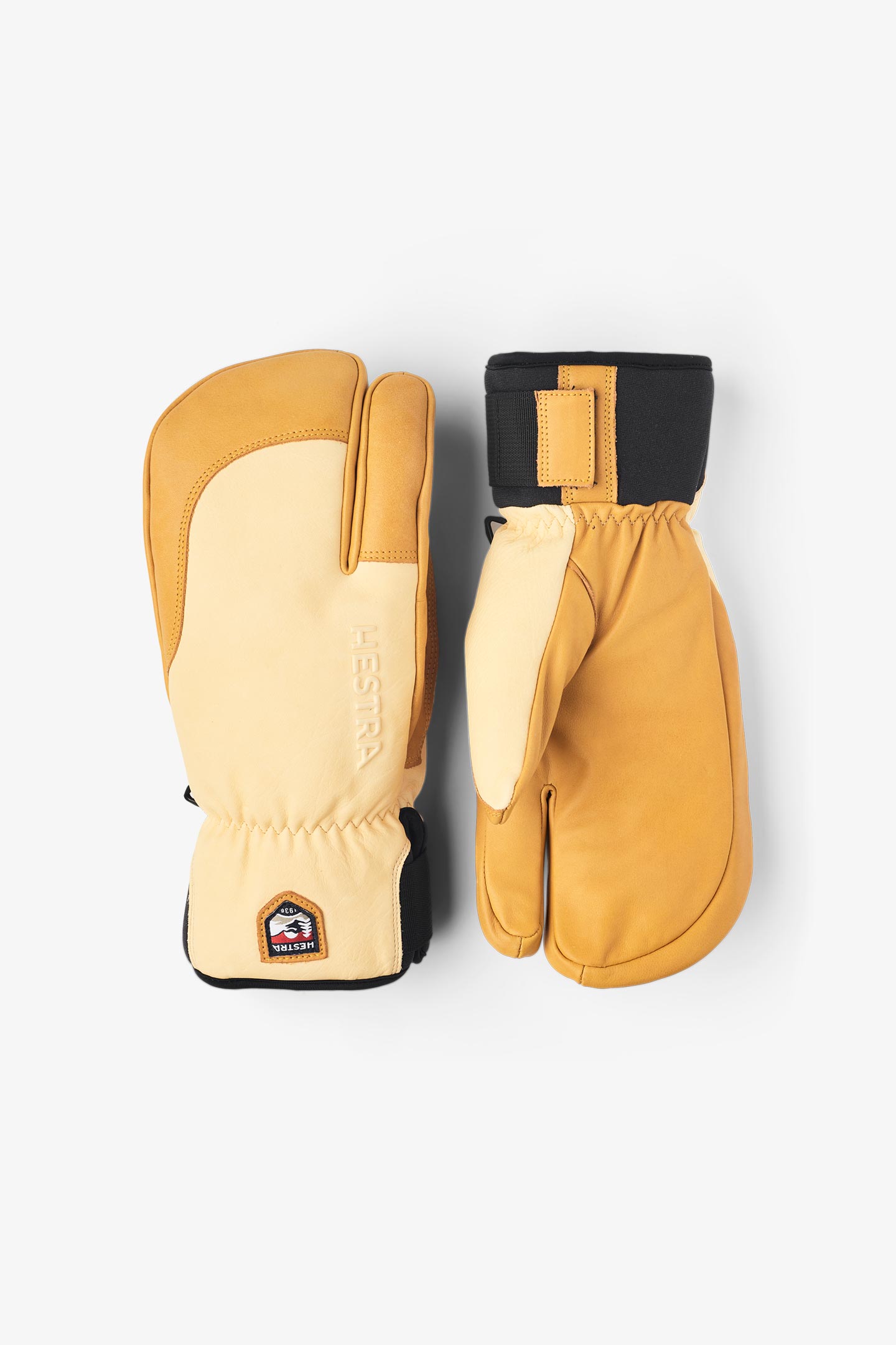 新品'25 HESTRA Topo3-Finger Natural Br/Tan Topo 3-finger - Natural Brown & Tan | Hestra Gloves