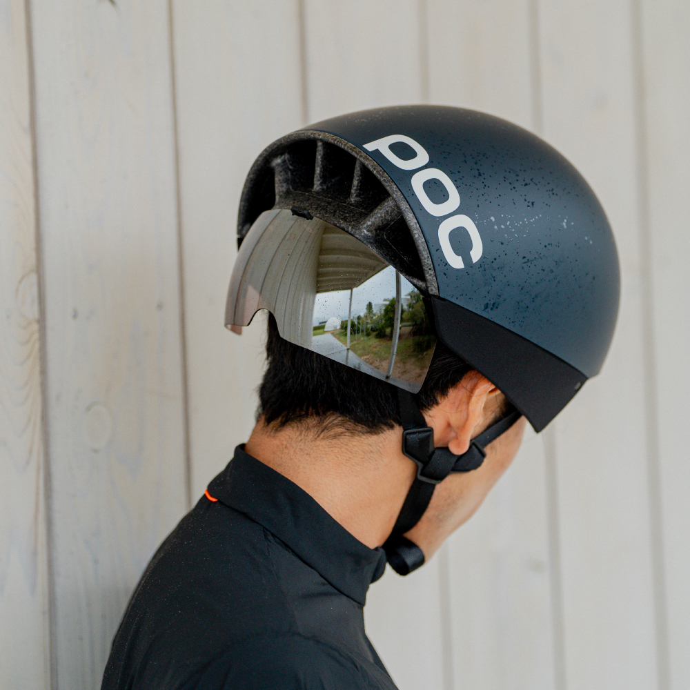Procen Air Road Cycling Helmet in Uranium Black Matt | POC