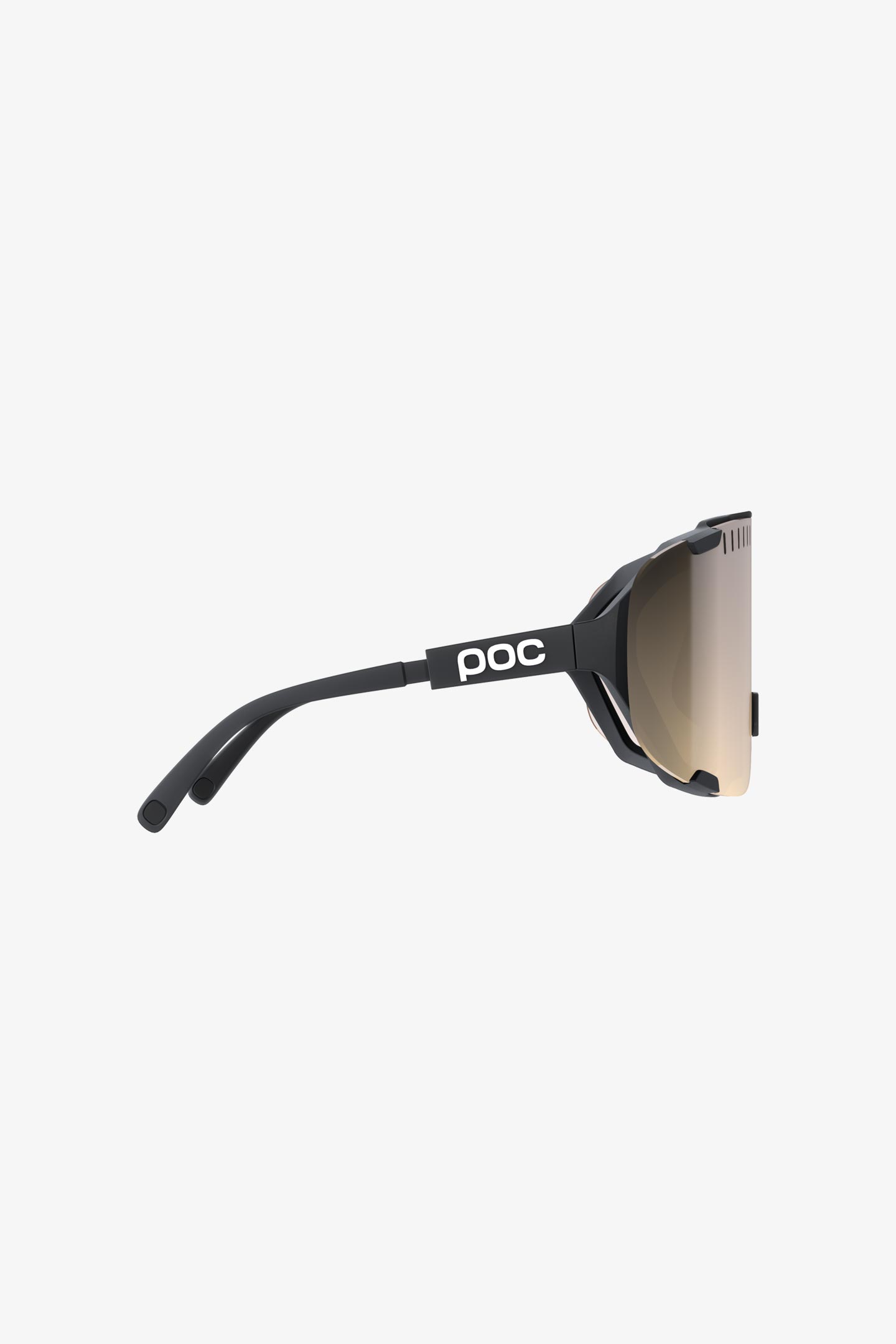 POC DEVOUR サングラス Black ブラック Zeiss lenses POC Devour Ultra Gravel Sunglasses (Uranium Black) (Partly