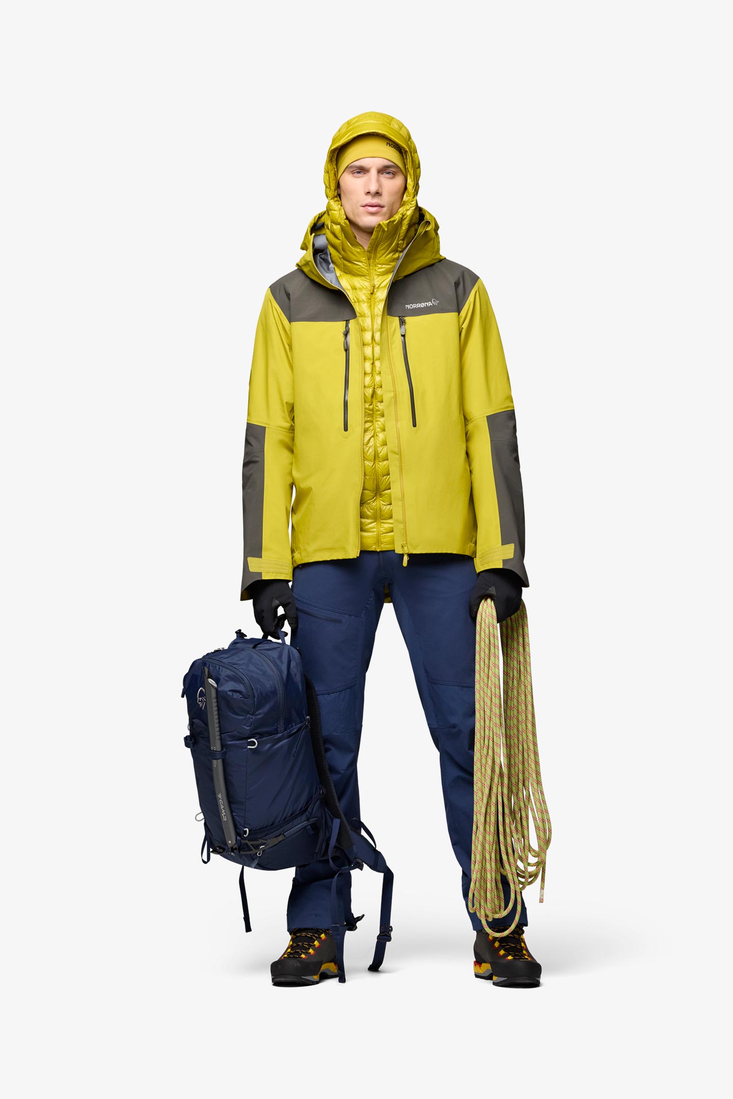 マーク&ロナ Contour Piped Stand Collar Jacket trollveggen Gore-Tex Pro light Jacket (M) | フルマークスストア