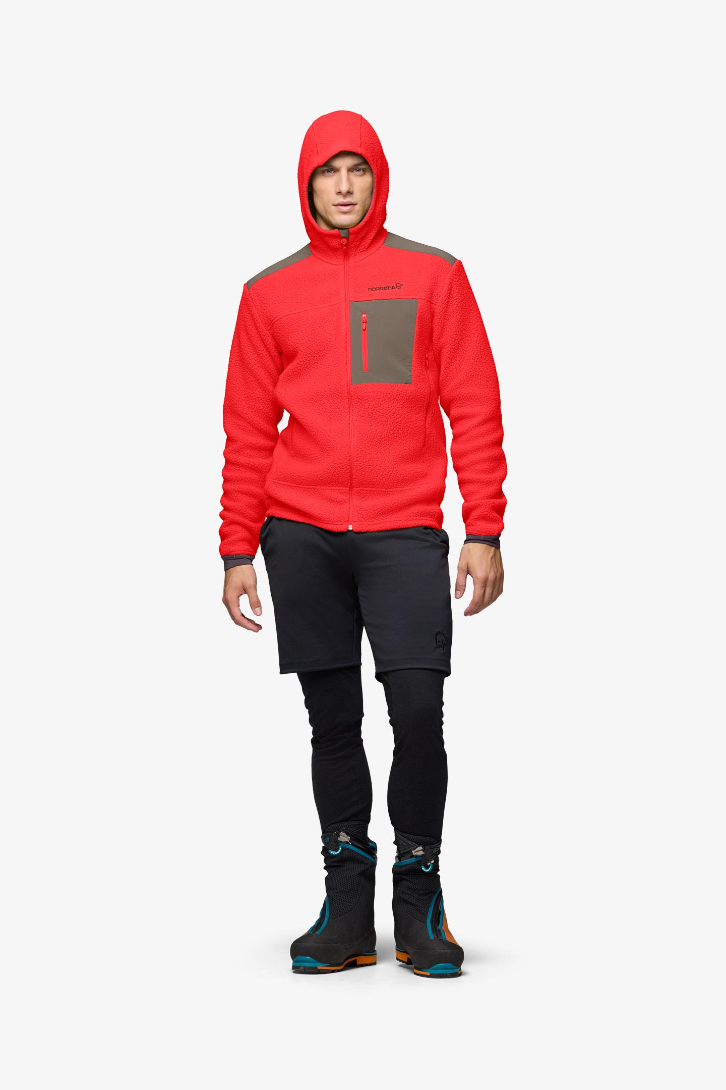 アナトミカ　クールベ　ブラッドレッド trollveggen warm3 Zip hood (M) | フルマークスストア-北欧アウトドア