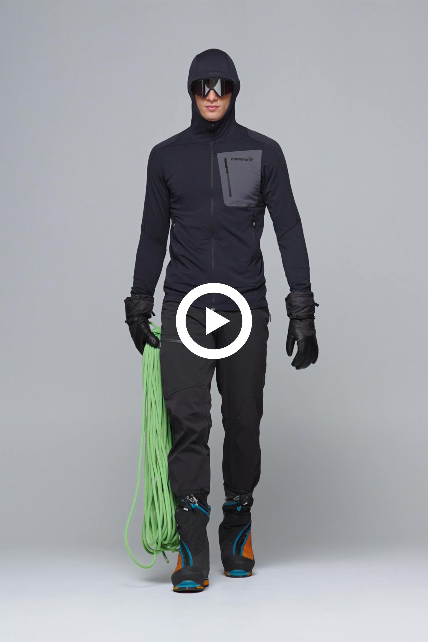 falketind Power Grid Hood (M) | フルマークスストア-北欧アウトドア