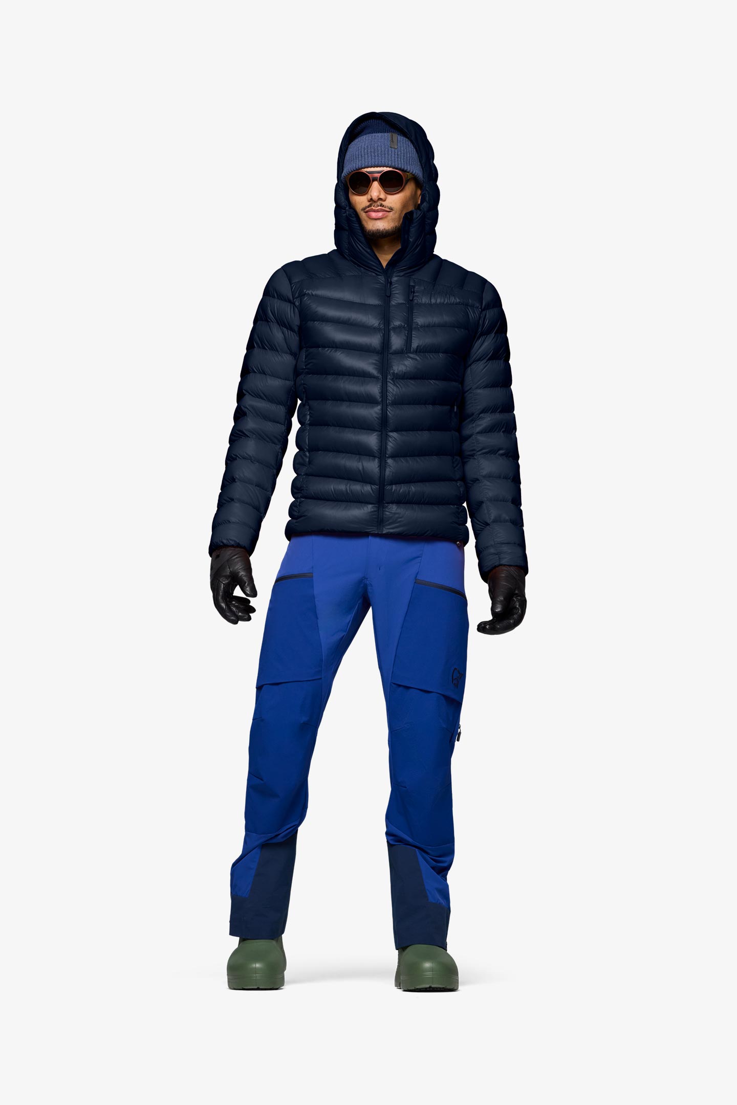 noroll ダウンジャケット ネイビーブルー オレンジ noroll ダウンジャケット ネイビーブルー オレンジ ジャケット