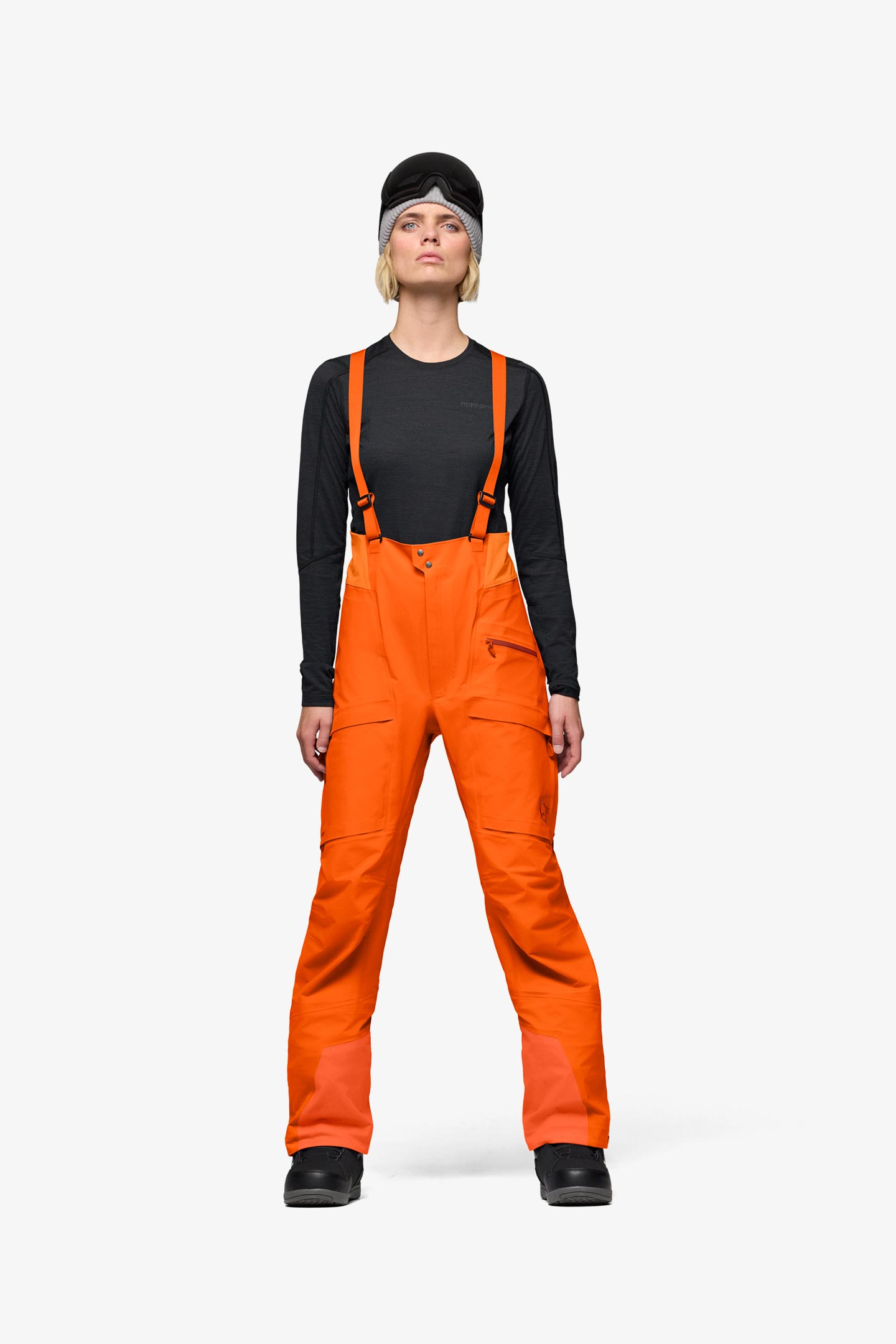 GORE-TEX ブラック スノーボード オーバーオール ocstyle_264030006