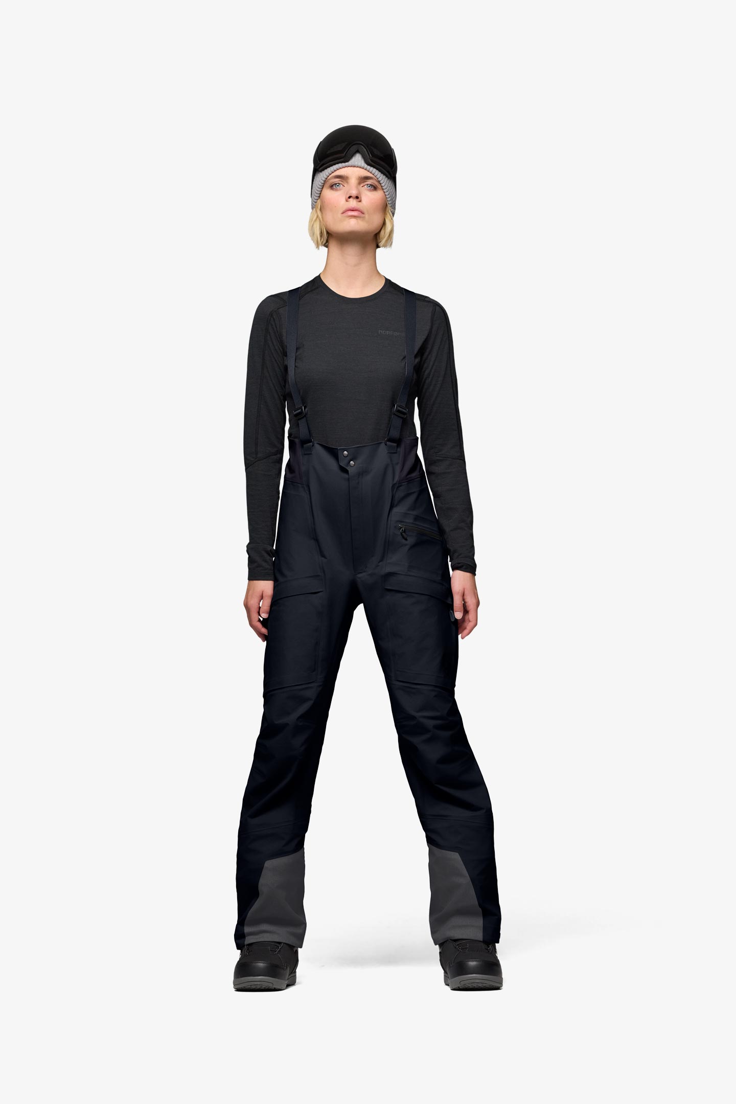 NORRONA / more Gore-Tex Salopette (M) 黒M more Gore-Tex Salopette (W) | フルマークスストア-北欧