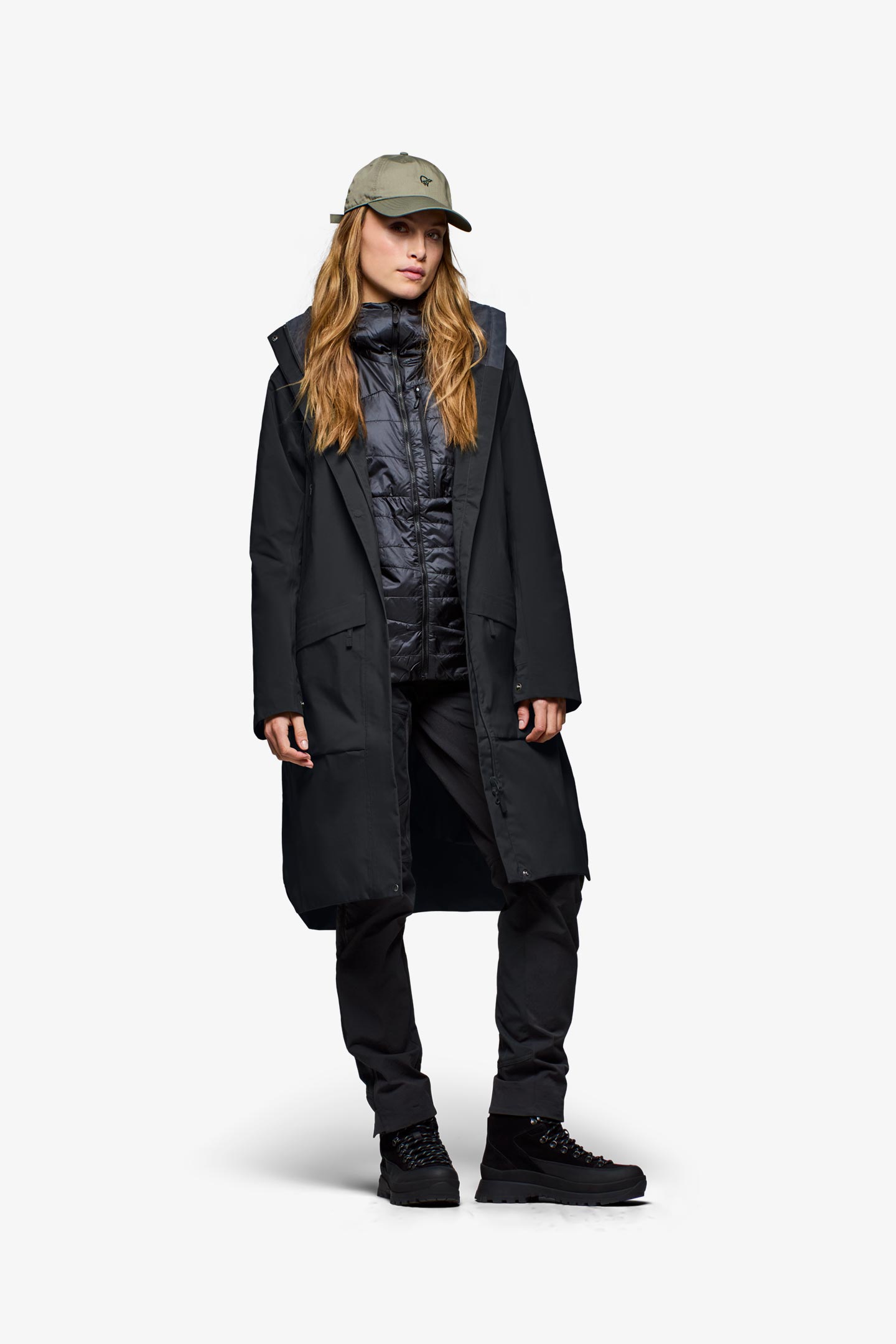 BLESS N°22 Hood Coat メルトンウール ブラック oslo Gore-Tex 2L Coat (W) | フルマークスストア-北欧アウトドア用品