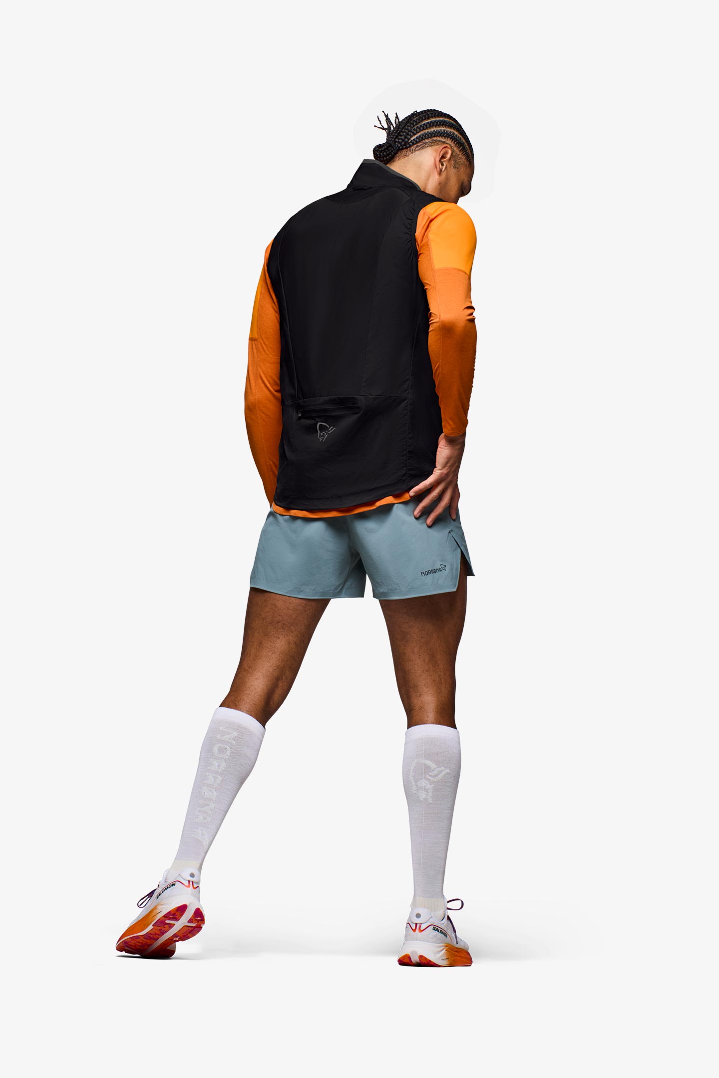 マークアンドロナ ダウン ベスト リバーシブル 迷彩 カモ オレンジ 1ST CAMO REVERSIBLE DOWN VEST | bape.com