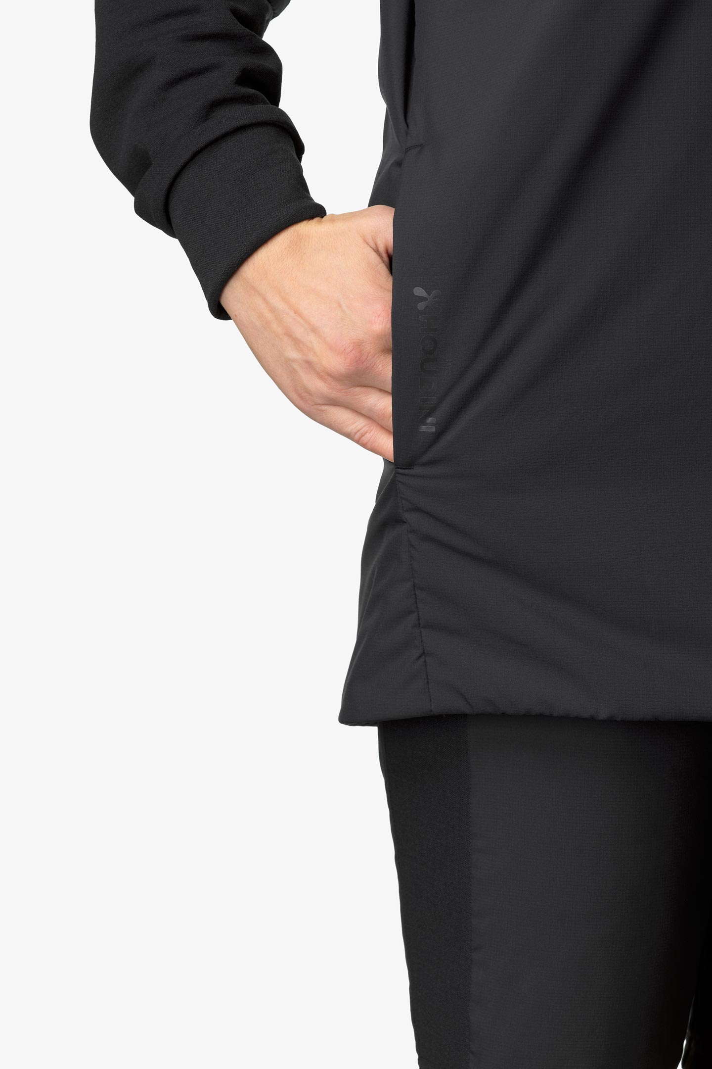 【新品未使用】HOUDINI ALL WETHER Tneck XS 黒 All Weather T-Neck（半袖のインシュレーション/中途半端が丁度