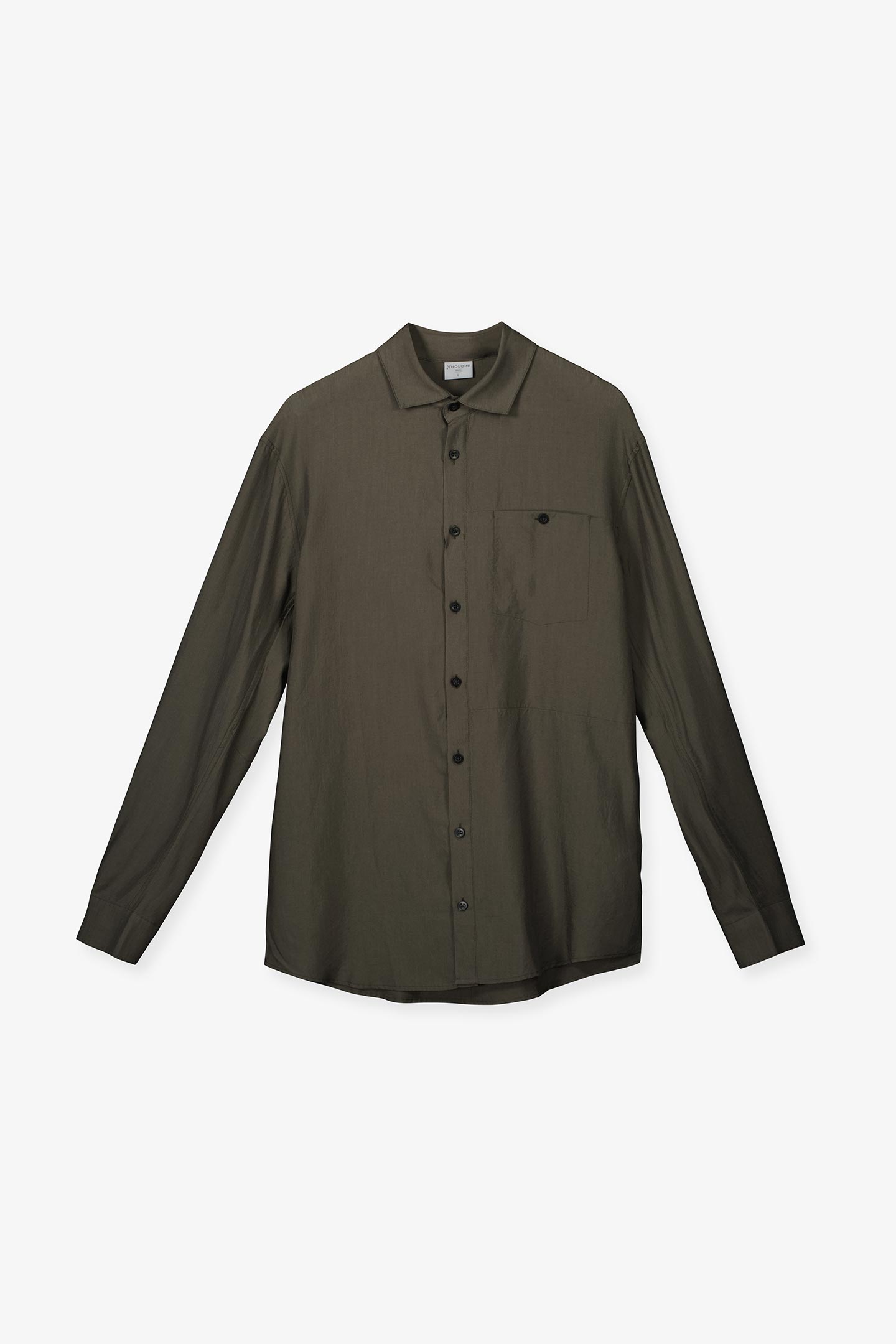 houdini ツリー ロングスリーブ シャツ メンズS true black HOUDINI Mens Tree Longsleeve Shirt True Black Light [フーディニ]