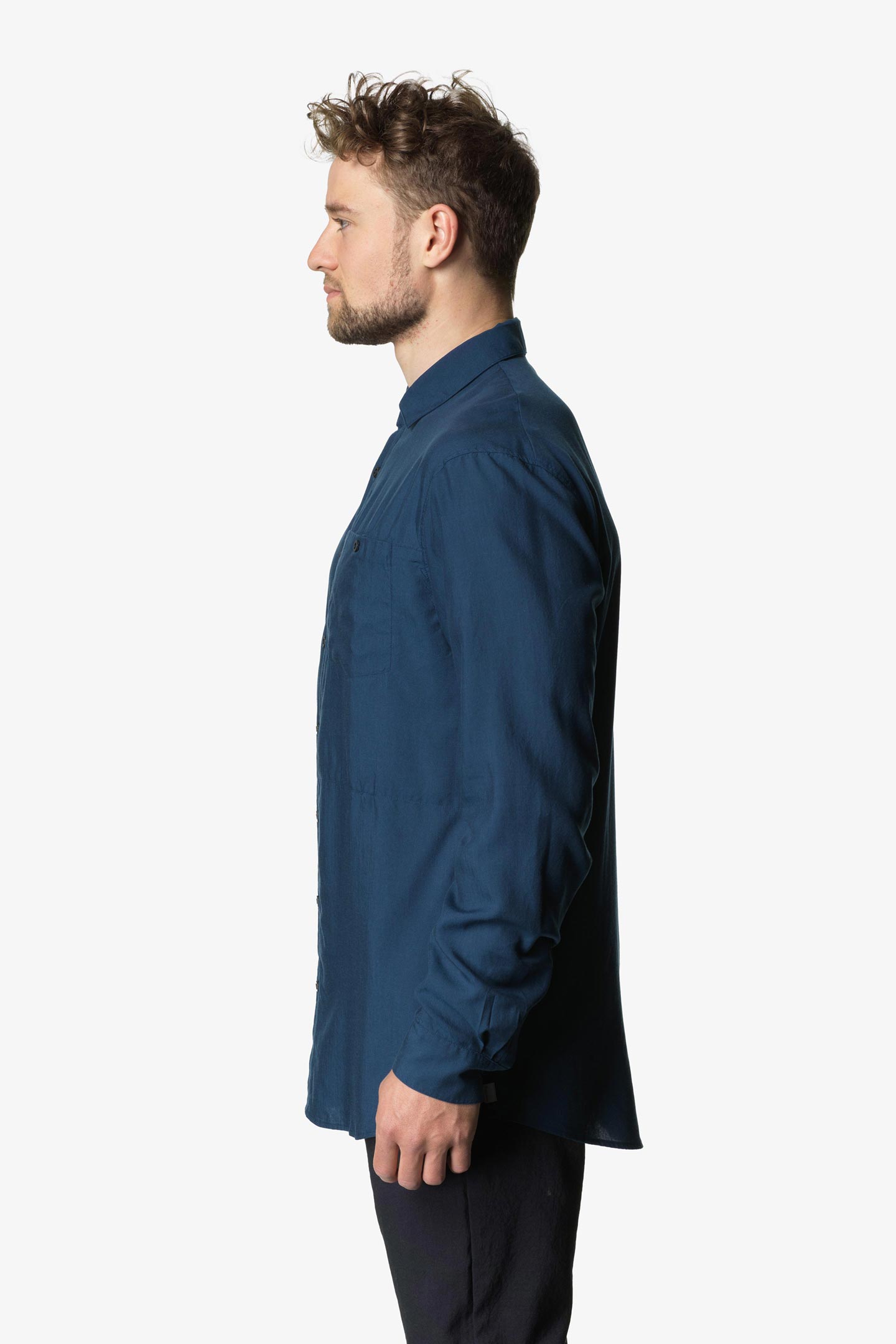トップス HOUDINI Ms Tree Longsleeve Shirt Blue Ms Tree Longsleeve Shirt | フルマークスストア-北欧アウトドア