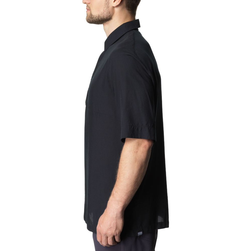 HOUDINI M's Tree Polo Shirt 黒 Mサイズ HOUDINI Ms Tree Polo Shirt / フーディニ メンズツリーポロシャツ