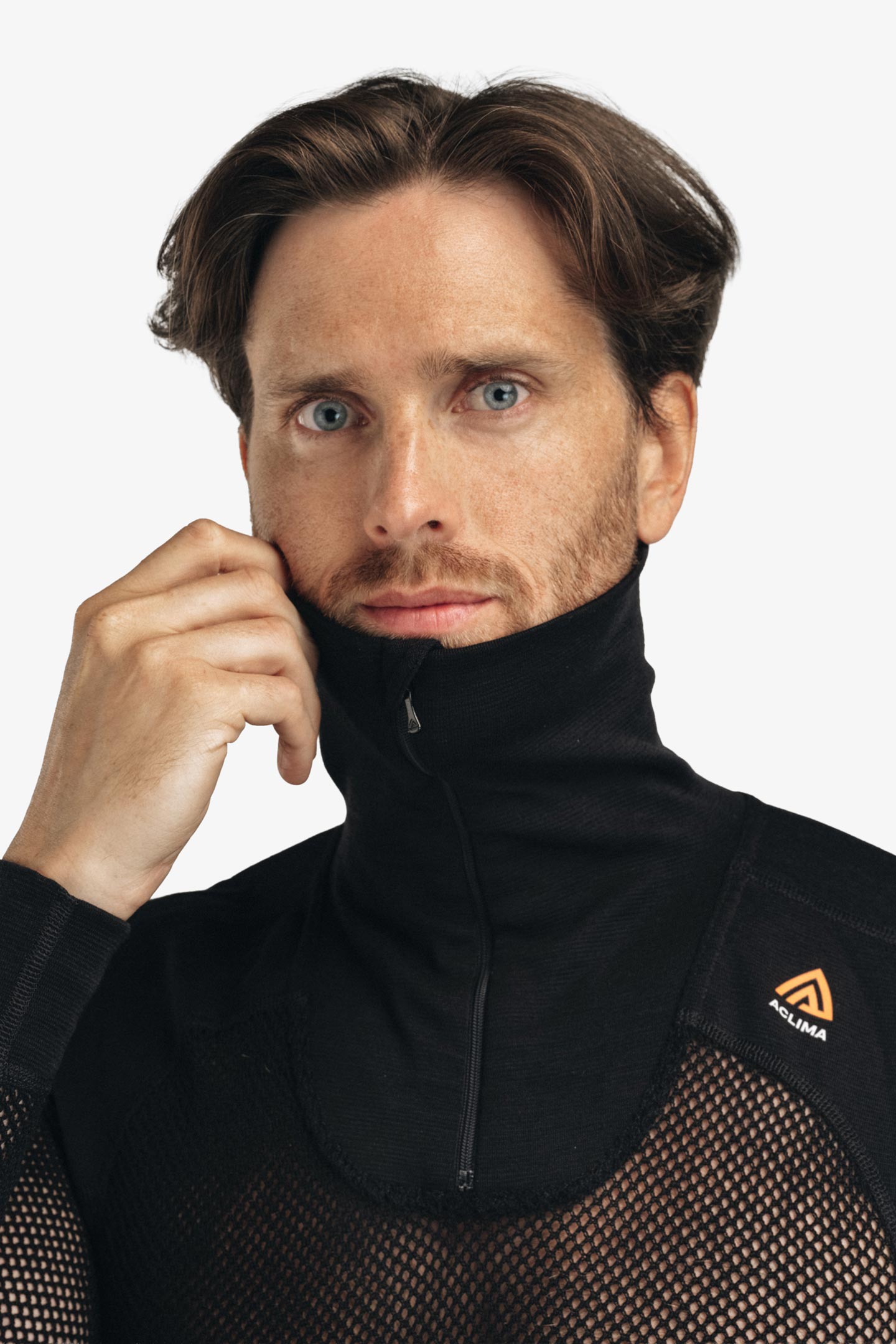 WOOLNET POLO ZIP | フルマークスストア-北欧アウトドア用品,NORRONA