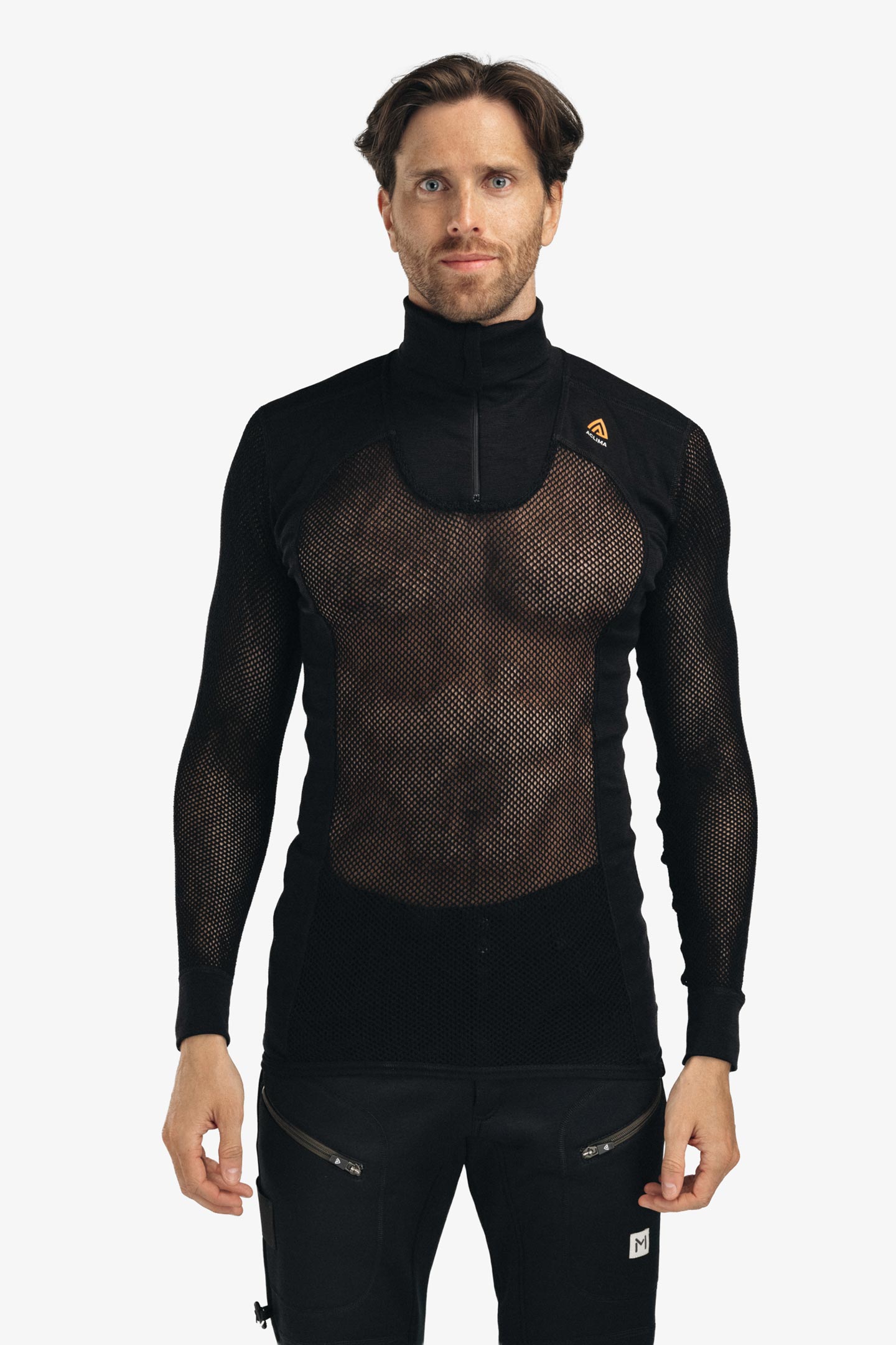 WOOLNET POLO ZIP | フルマークスストア-北欧アウトドア用品,NORRONA