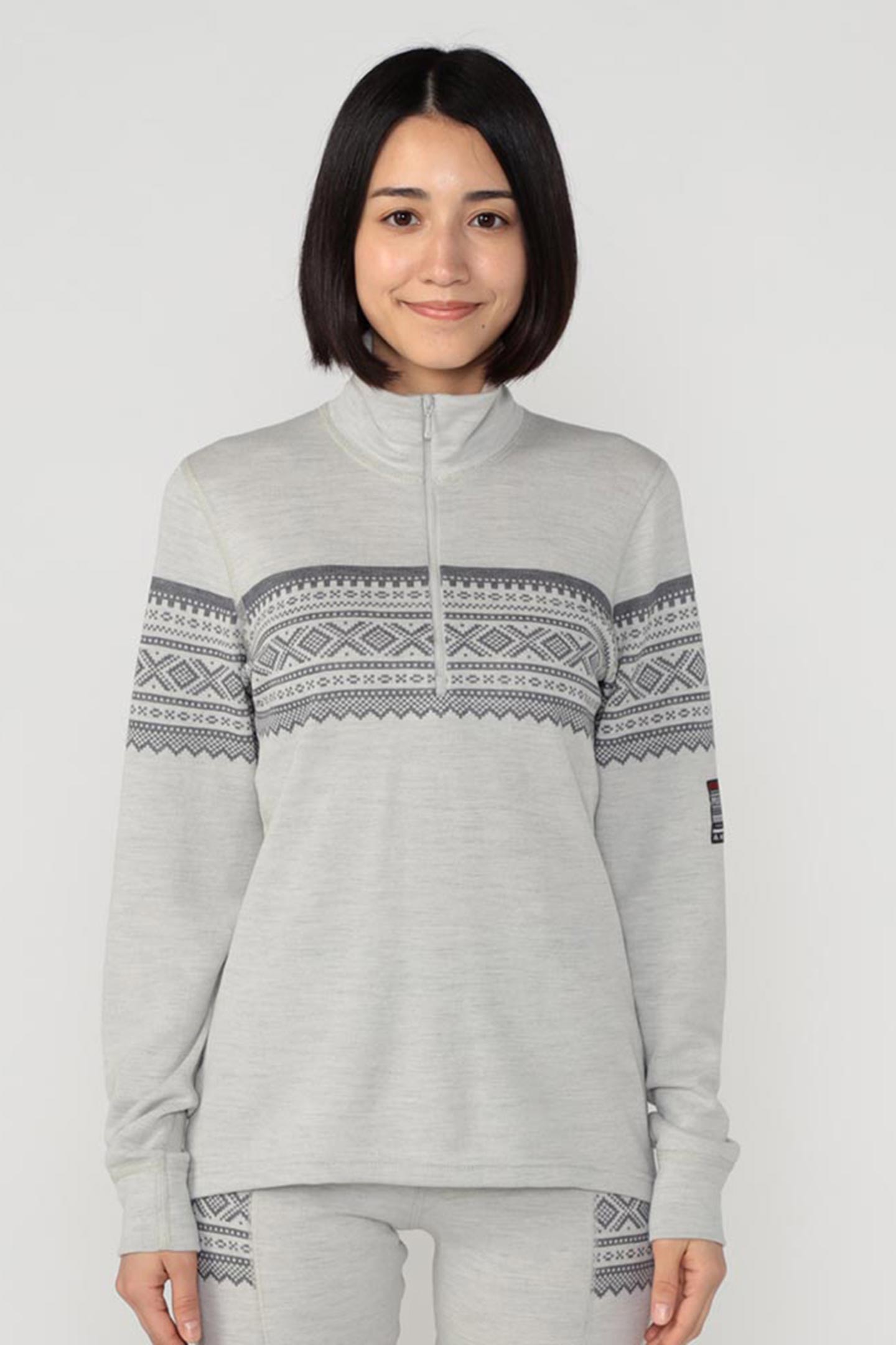 マーク＆ロナ　ビクトリア　モックネック＆スカート セットアップ38 MARK&LONA - 【2025AW】【レディース】 TRIBE FIT MOCK NECK