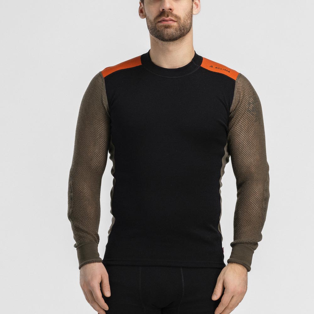 WOOLNET HYBRID CREW NECK | フルマークスストア-北欧アウトドア