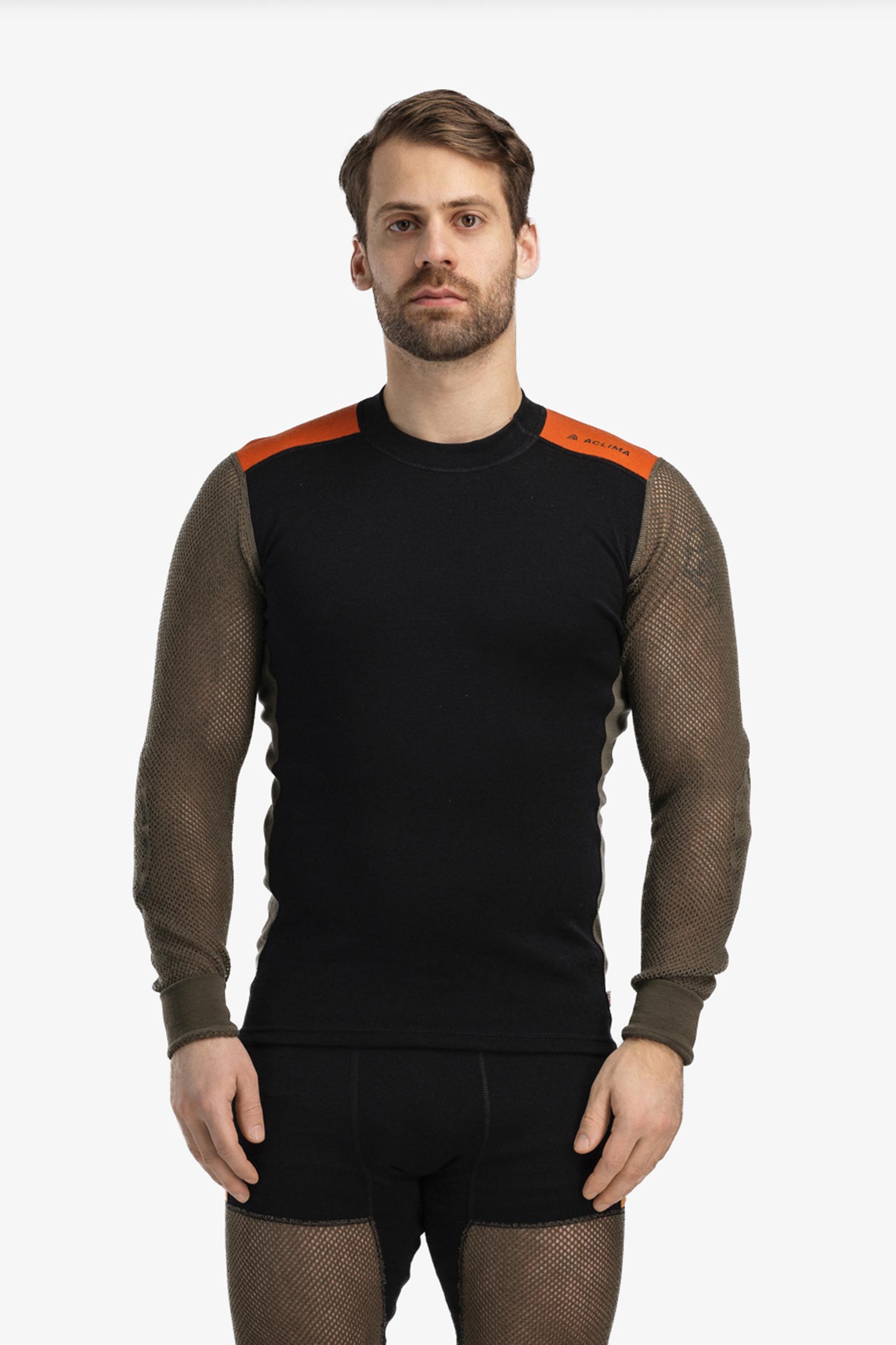 WOOLNET HYBRID CREW NECK | フルマークスストア-北欧アウトドア