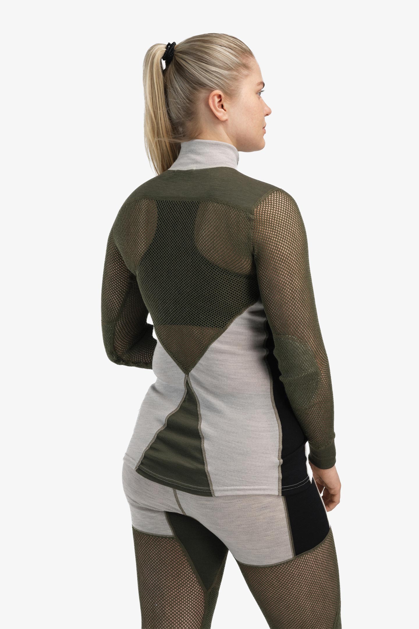 WOOLNET HYBRID MOCK NECK WOMAN | フルマークスストア-北欧アウトドア