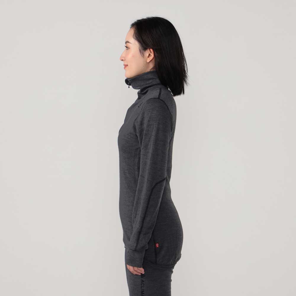 DOUBLEWOOL POLO ZIP WOMAN | フルマークスストア-北欧 DOUBLEWOOL POLO ZIP WOMAN | フルマークスストア-北欧