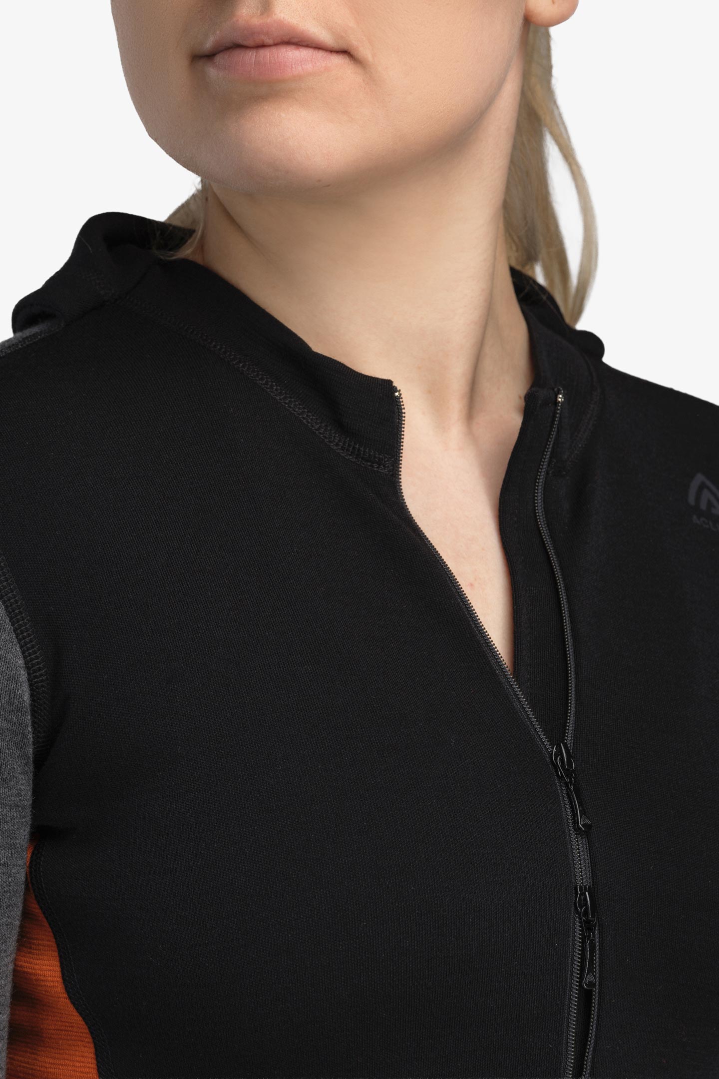 WARMWOOL HOOD SWEATER W/ZIP WOMAN | フルマークスストア-北欧