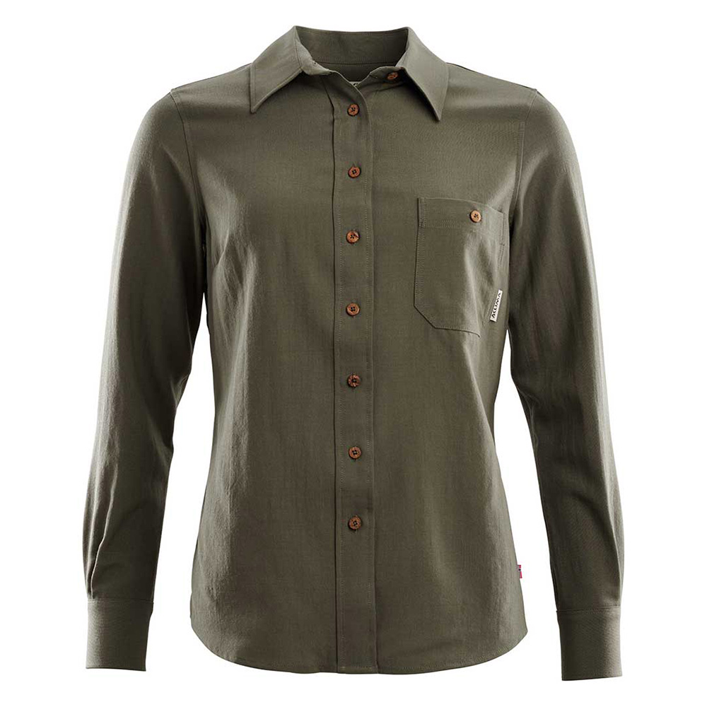 LEISUREWOOL WOVEN WOOL SHIRT WOMAN