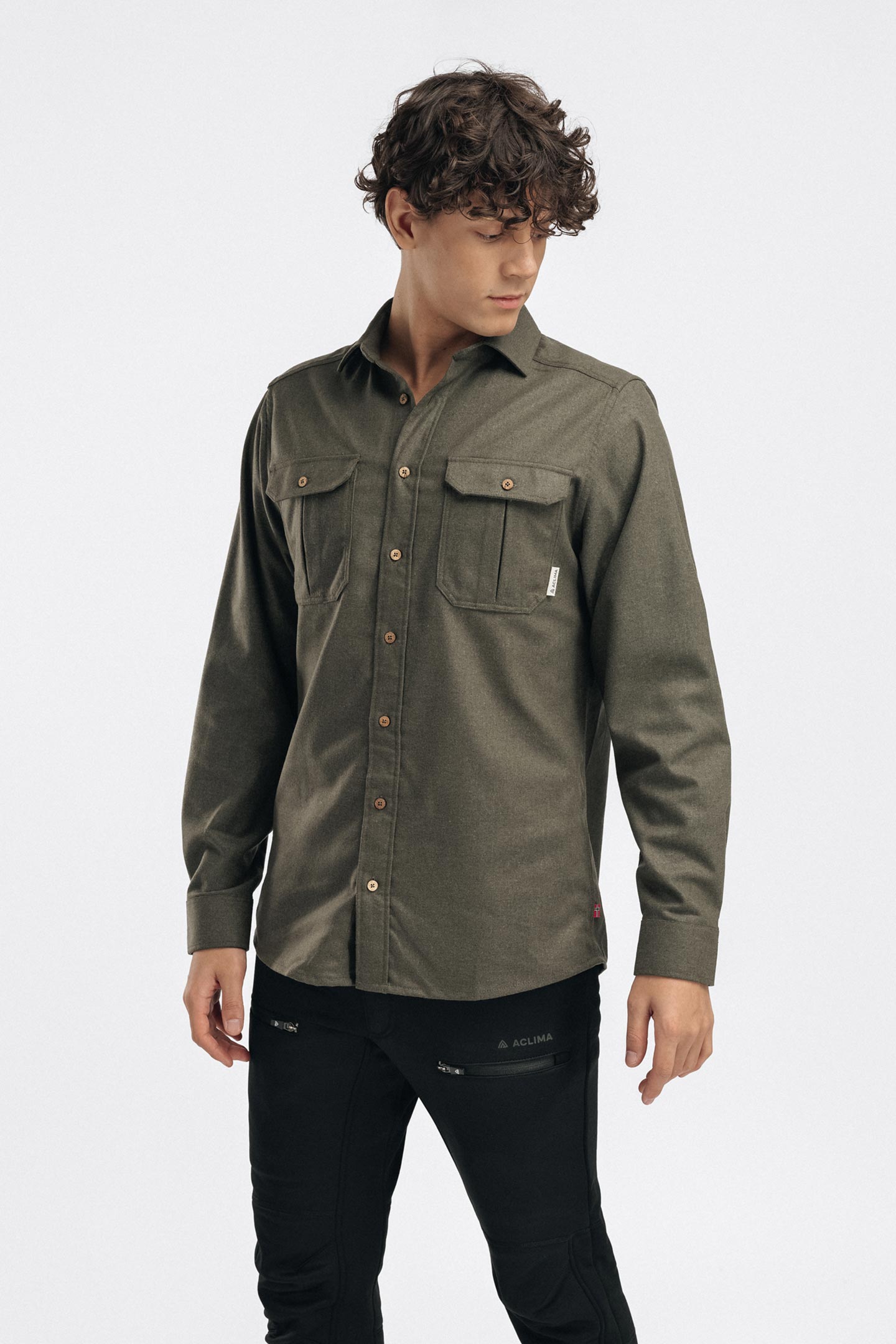 【Men's M グリーン系】 Aclima ( アクリマ ) レジャーウール リボーン ウール シャツ LeisureWool ReBorn Wool Shirt 106310 369 CHECK DARK G REBORN WOOL SHIRT | フルマークスストア-北欧アウトドア用品,NORRONA