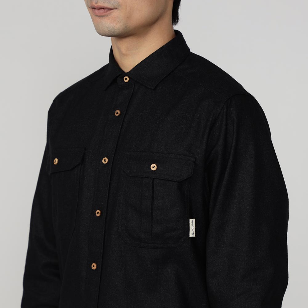 40-50s BLACK BEAR L/S Wool Shirt USA製 | VOSTOK