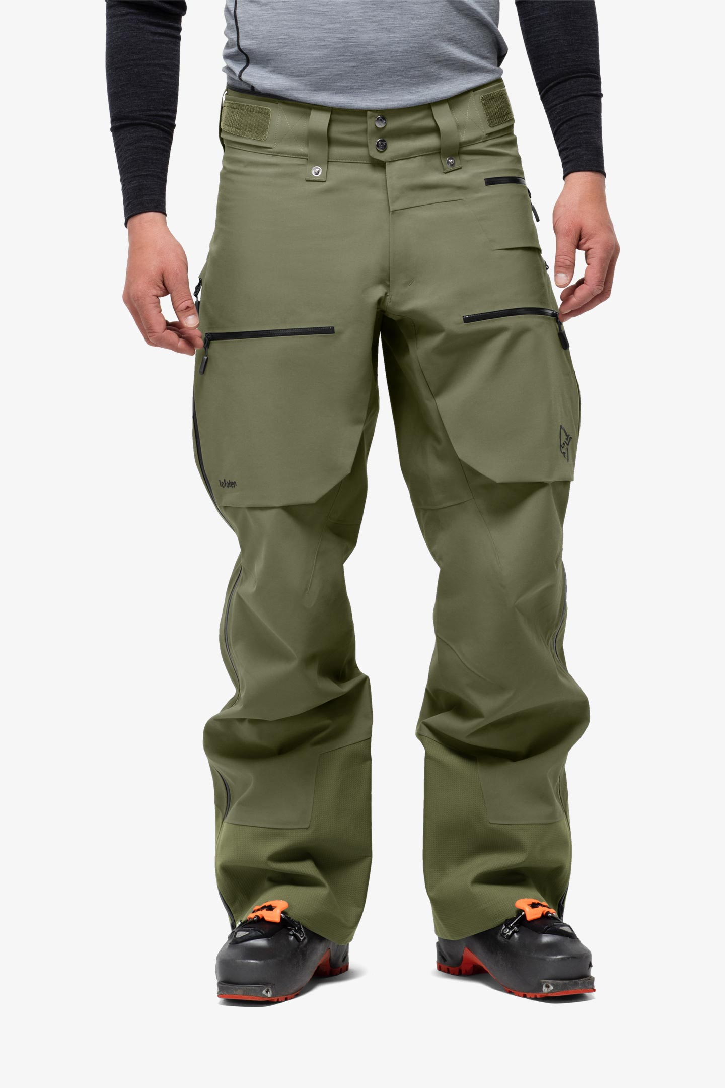 ノローナ　GORE-TEX 蛍光グリーンスノーボードパンツ 0177305-1_1.jpg