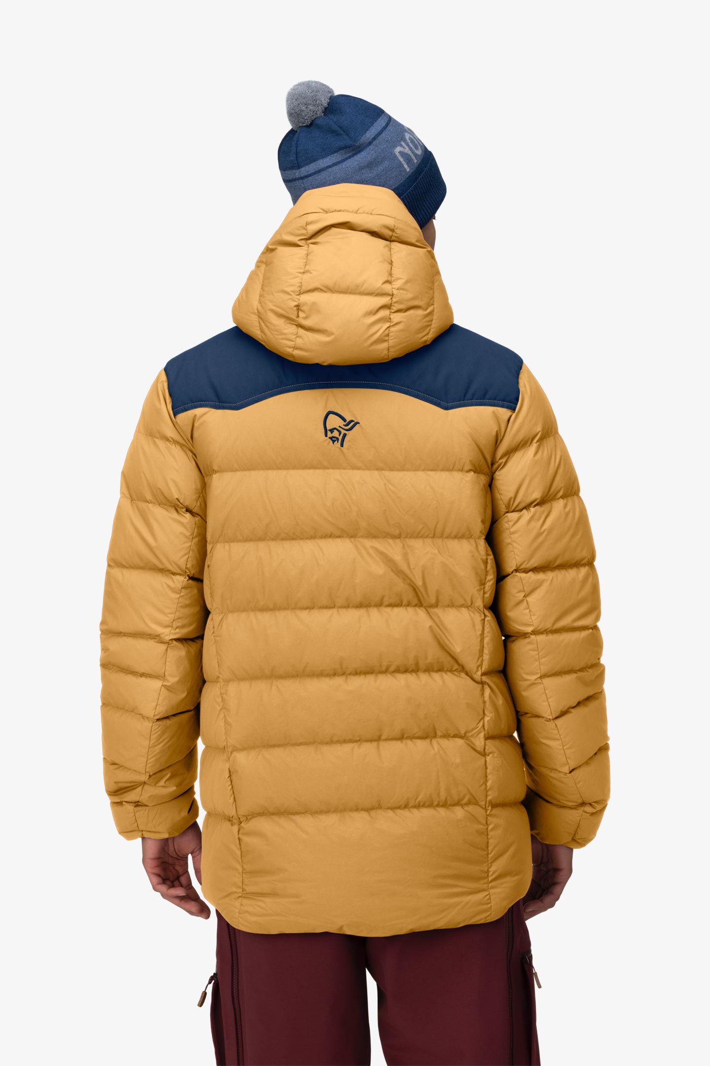 NORRONA tamok ジャケット ベージュ・ネイビー tamok down750 Jacket (M) | フルマークスストア-北欧アウトドア用品