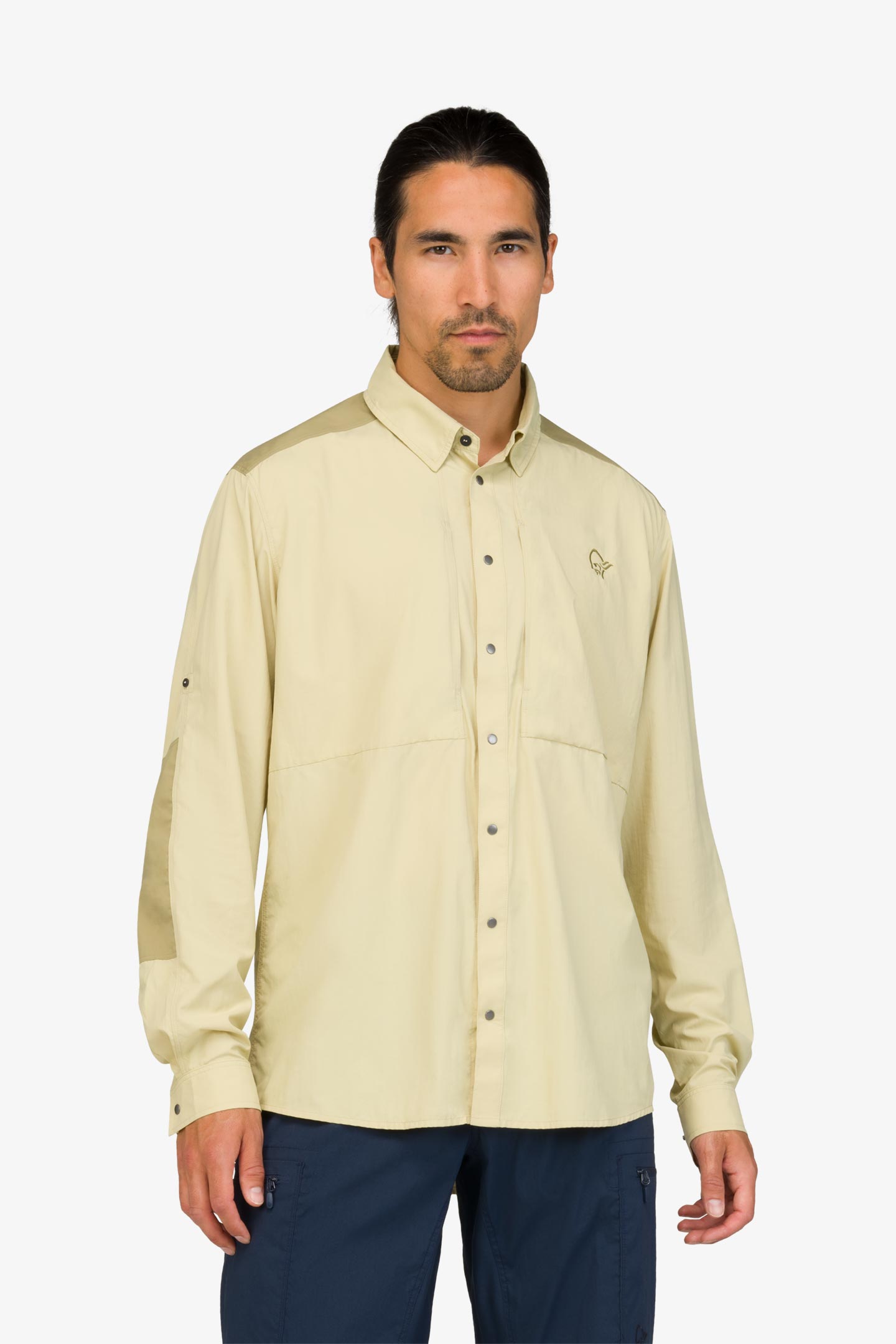 WINDANDSEA BRIEFING ベージュ 長袖シャツ M WINDANDSEA BRIEFING ベージュ 長袖シャツ M