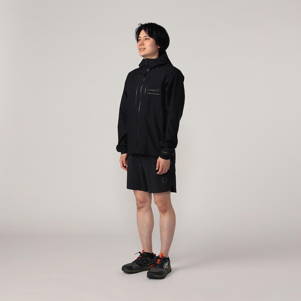 Bercowear アクティブジャケット ダークグレー AIGLE｜防水 防風 透湿 GORE-TEX ゴアテックス ジップアップ
