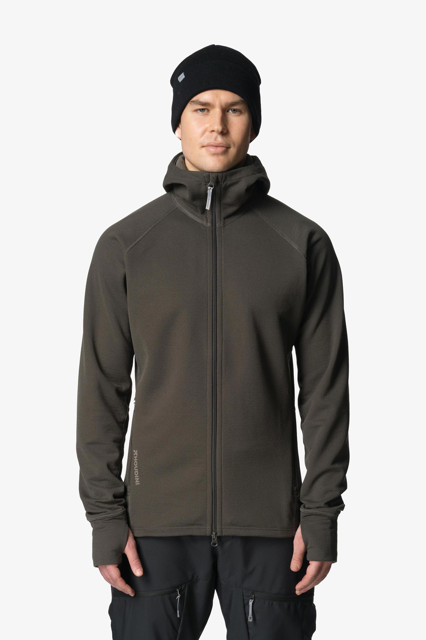 HOUDINI Mono Air Crew スウェット Houdini Mono Air Crew - True Black | Crew Neck Sweatshirts