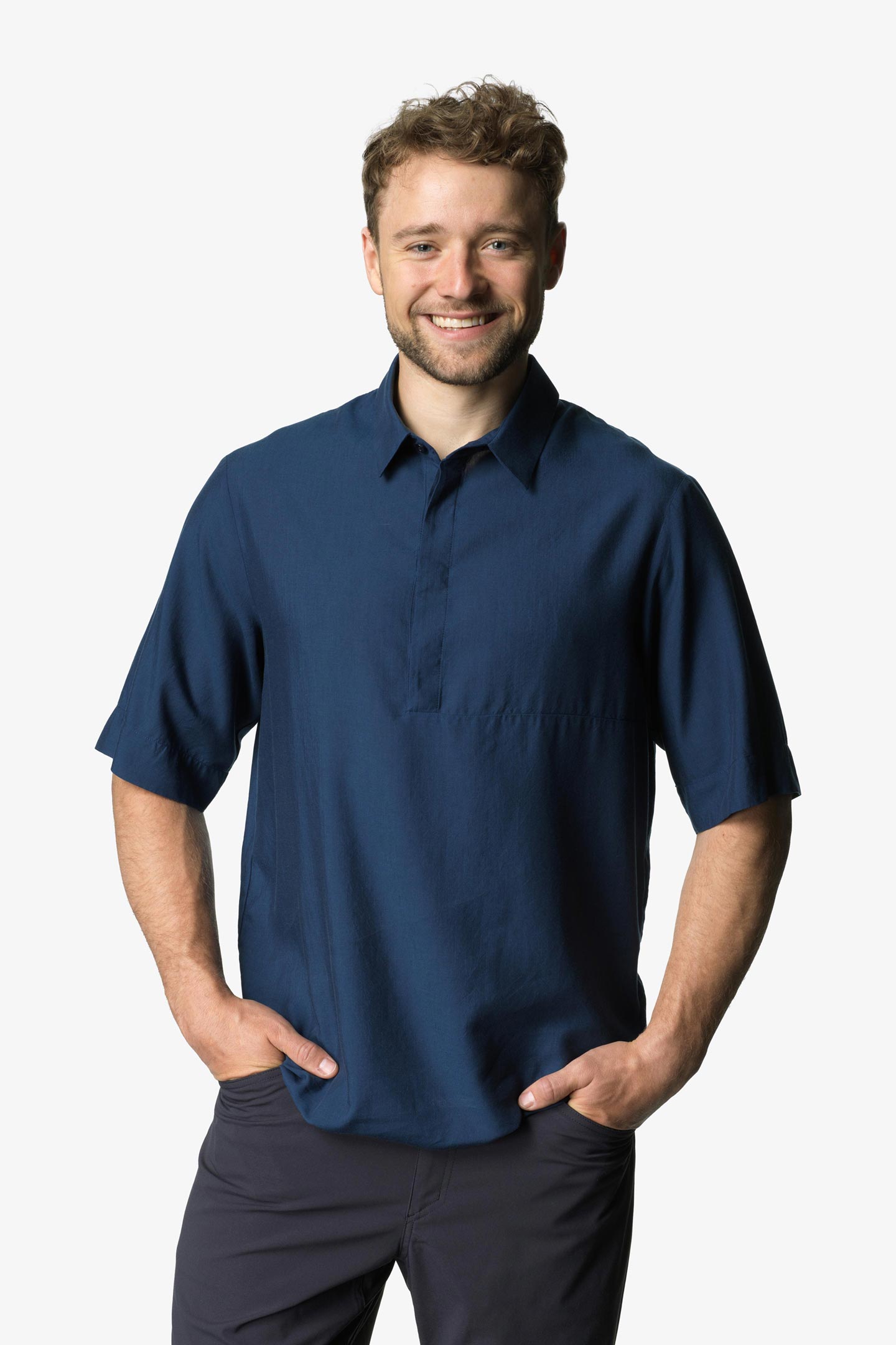 フーディニTree Polo Shirt S Breeze Blue Light HOUDINI Ms Tree Polo Shirt / フーディニ メンズツリーポロシャツ