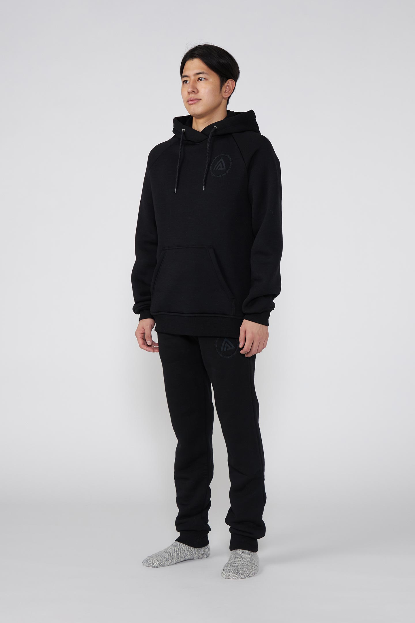 BRIEFING フルジップ フード付きトレーナー 2XL 黒 FLEECEWOOL V2 JOGGERS | フルマークスストア-北欧アウトドア用品
